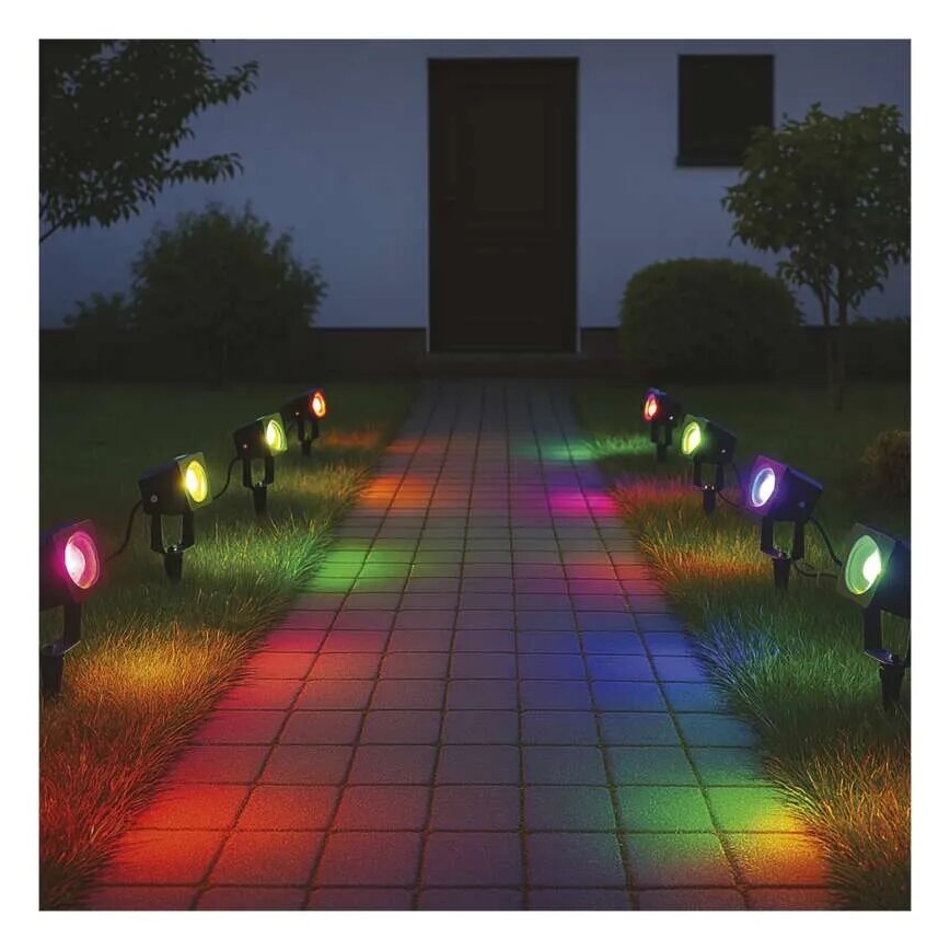 LED RGBIC Dimbaar buitenshuis lamp GoSmart - verlenging LED/1,5W/230V 3000-6500K IP65 Wi-Fi Tuya