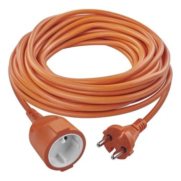 Verlengsnoer 1Z 20m oranje