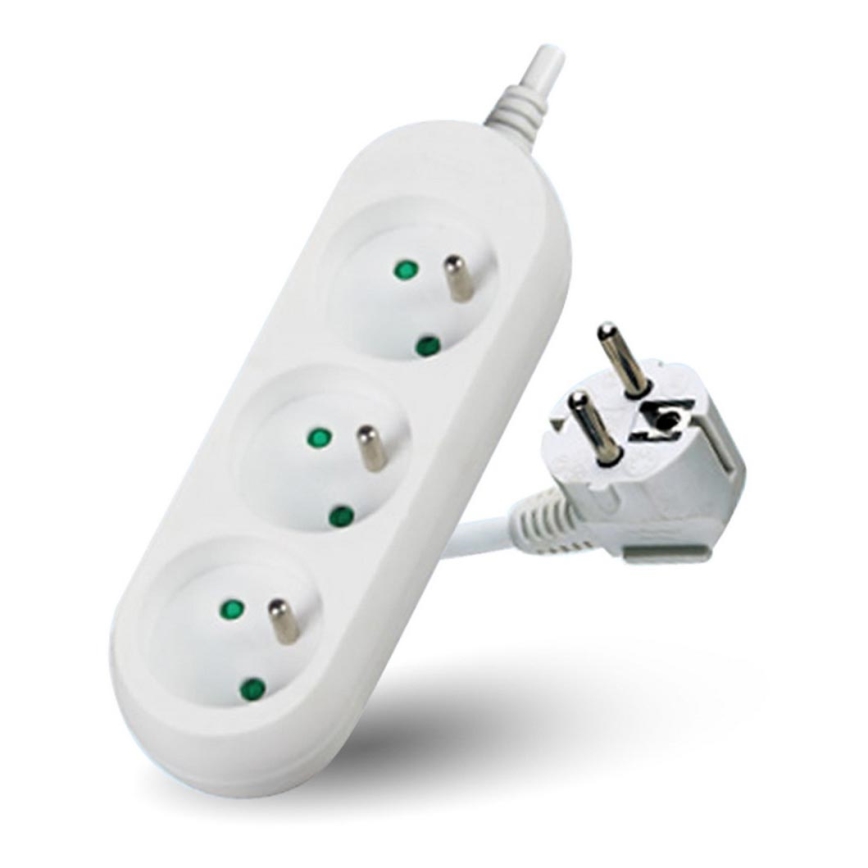 Verlengsnoer 3-voudig 3m