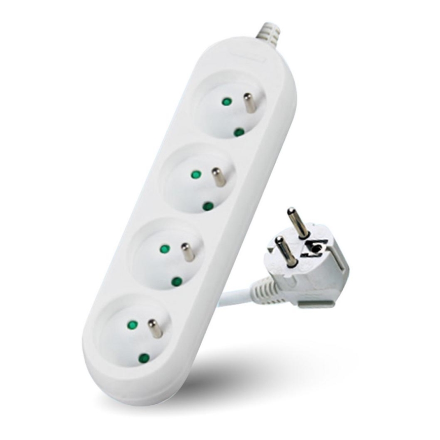 Verlengsnoer 4-voudig 1,5 m