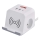 Verlengsnoer kubus met draadloos opladen QI 2Z +2xUSB-A+1xUSB-C 2m wit