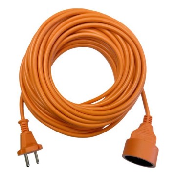 Verlengsnoer LINEA G, 1 stopcontact, 10 m, oranje