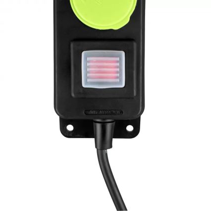 Verlengsnoer met schakelaar, 3-voudig, 3m, IP44