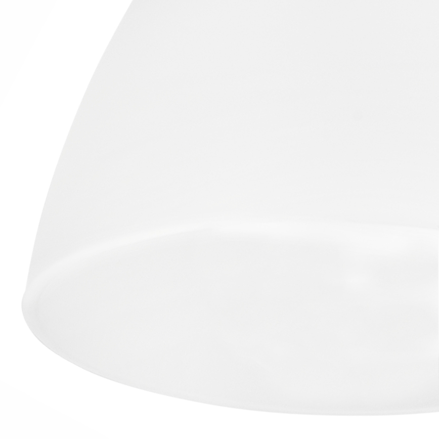 Verre de rechange pour suspension, lampe de table, lampadaire, applique murale et plafonnier MIRANDA E27 110x130 mm blanc
