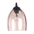 Verre de rechange pour lustre à douille E27, Ø 17 cm, beige fumé