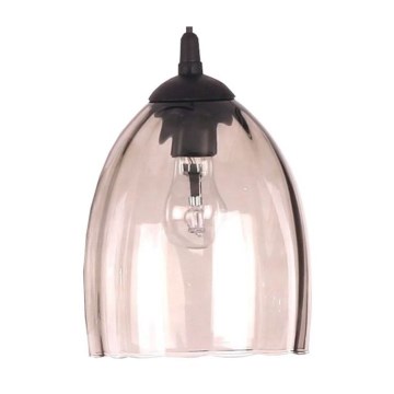 Verre de rechange pour lustre à douille E27, Ø 17 cm, beige fumé