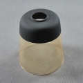 Verre de rechange pour lustre AMBER E27, diamètre 15,5 cm, noir / beige fumé