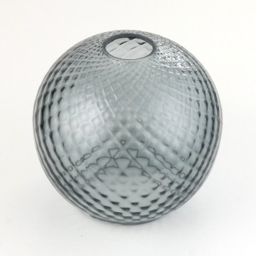 Verre de rechange pour lustre et applique murale DEVON E27 Ø 18 cm, gris fumé