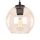 Verre de rechange pour lustre POBO E27, Ø 14 cm, fumé beige