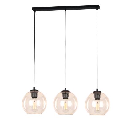 Verre de rechange pour lustre POBO E27, Ø 14 cm, fumé beige