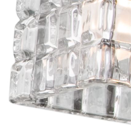 Verre de rechange pour plafonnier E14/65x65 mm transparent