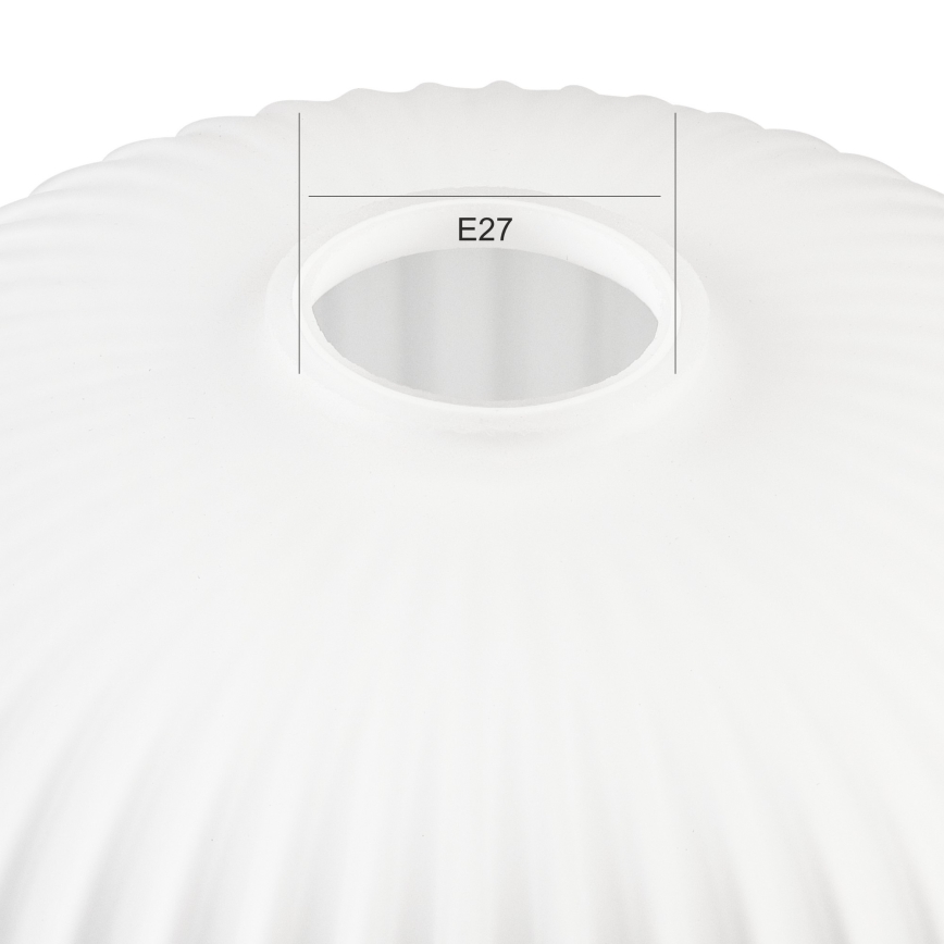 Verre de rechange pour suspension HARMA E27 18x20 cm blanc