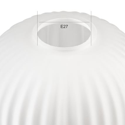 Verre de rechange pour suspension HARMA E27 21x14 cm blanc