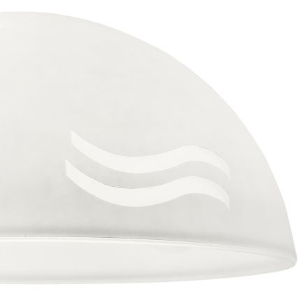 Verre de rechange pour suspension SFERA E27 140x300 mm blanc