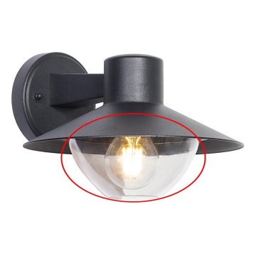 Verre de rechange transparent pour applique murale, lustre et lampe VEERLE E27