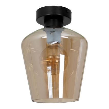 Verre de rechange universel SANTIAGO E27 d. 18 cm fumé marron