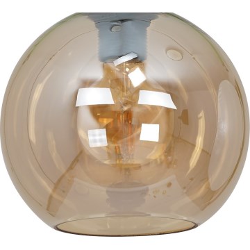Verre de rechange universel SOFIA pour culot E27 — Ø 20 cm, beige fumé