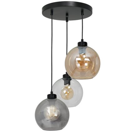 Verre de rechange universel SOFIA pour culot E27 — Ø 20 cm, beige fumé