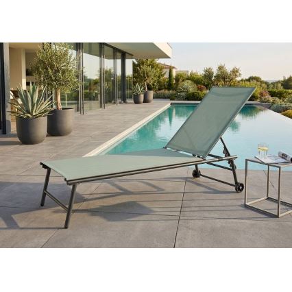 Verstelbaar ligbed TERA 57x185 cm groen