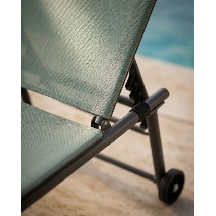 Verstelbaar ligbed TERA 57x185 cm groen