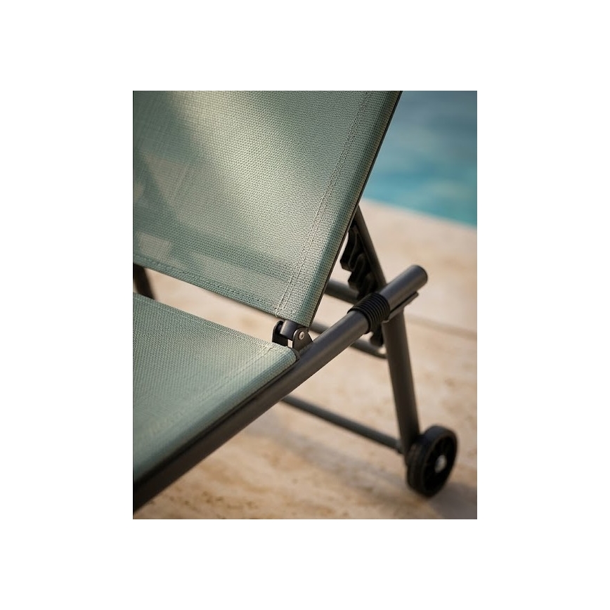 Verstelbaar ligbed TERA 57x185 cm groen
