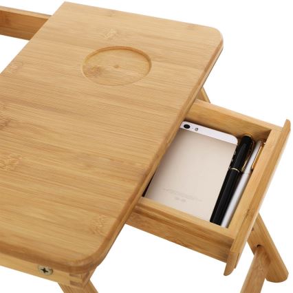Verstelbare bedtafel voor computer LAT, bruin