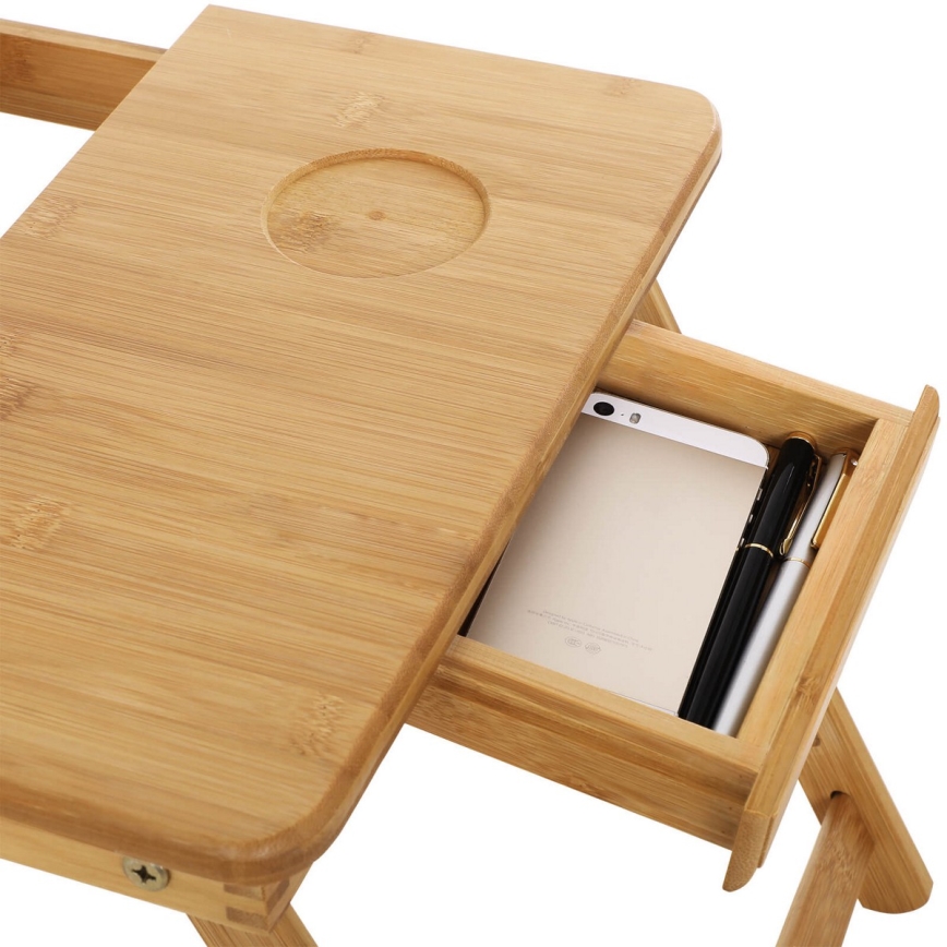 Verstelbare bedtafel voor computer LAT, bruin