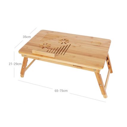 Verstelbare bedtafel voor computer LAT, bruin