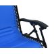Verstelbare campingstoel blauw