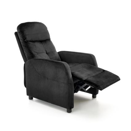 Verstelbare fauteuil FELIPE, zwart