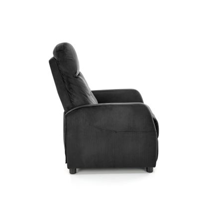 Verstelbare fauteuil FELIPE, zwart