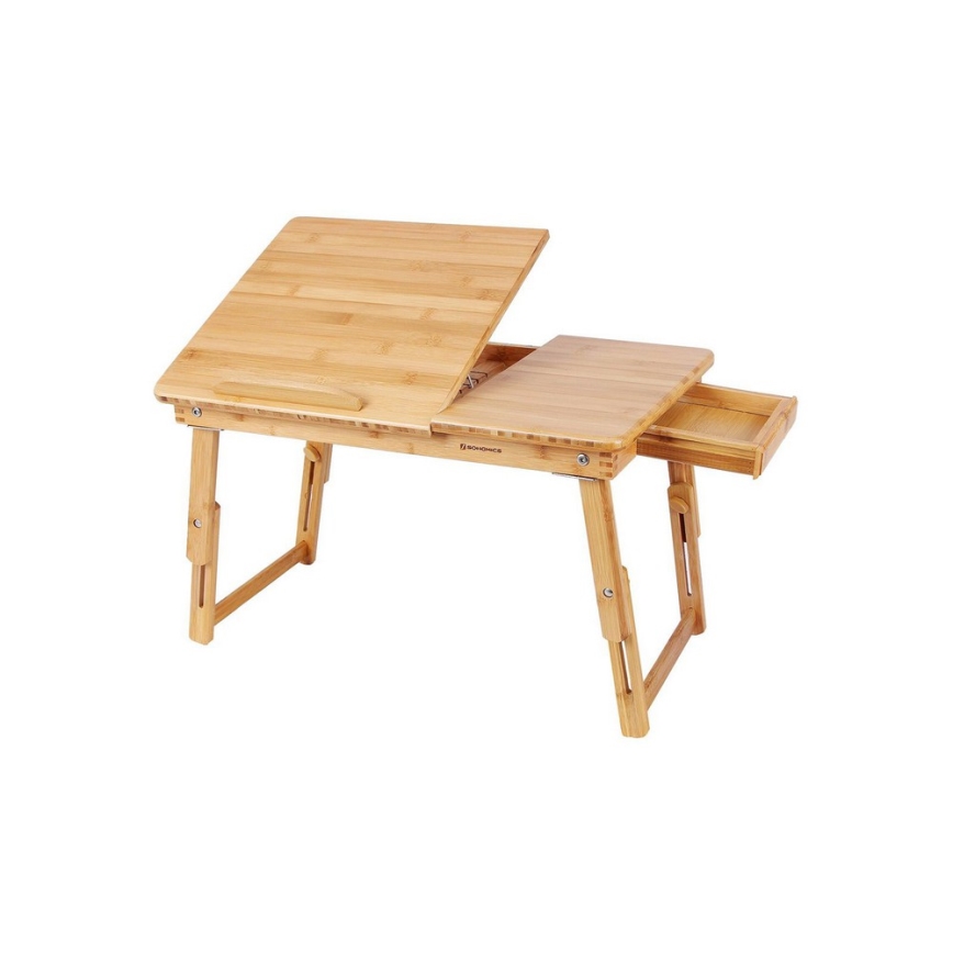 Verstelbare laptoptafel voor in bed LAT, bruin