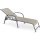 Verstelbare ligstoel MOSLER grijs/beige