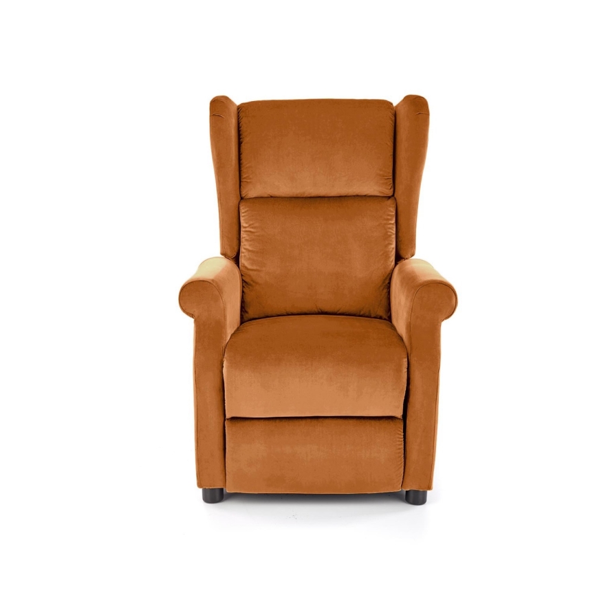 Verstelbare relaxfauteuil RELAXA, bruin