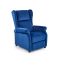 Verstelbare relaxfauteuil RELAXA donkerblauw
