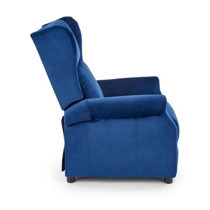 Verstelbare relaxfauteuil RELAXA donkerblauw