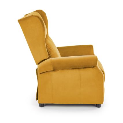 Verstelbare relaxfauteuil RELAXA, geel