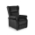 Verstelbare relaxfauteuil RELAXA, zwart