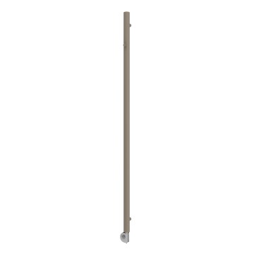 Vertaduro - Badkamerradiator ERDA met thermostaat, 400 W, 180 x 5 cm, taupe