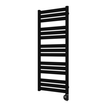 Vertaduro - Badkamerradiator LUCY met thermostaat, 600 W, 125 x 50 cm, zwart