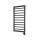 Vertaduro - Badkamerradiator met thermostaat ADEL 400W 100x50 cm antraciet