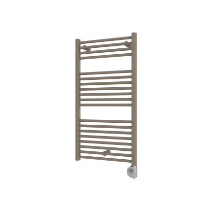 Vertaduro - Badkamerradiator met thermostaat DENISE 400W 94x50 cm taupe