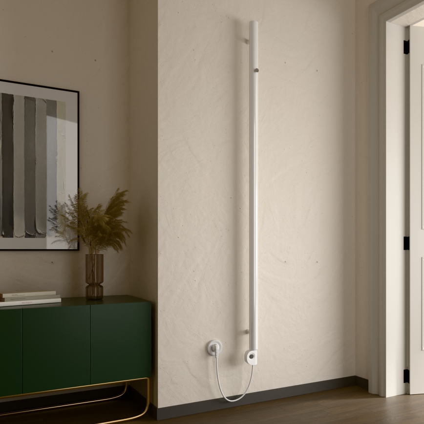 Vertaduro - Badkamerradiator met thermostaat ERDA 400 W 180 x 5 cm wit
