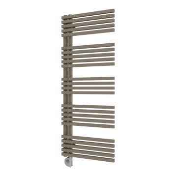 Vertaduro - Badkamerradiator met thermostaat MICHELLE 600W 129x50 cm taupe