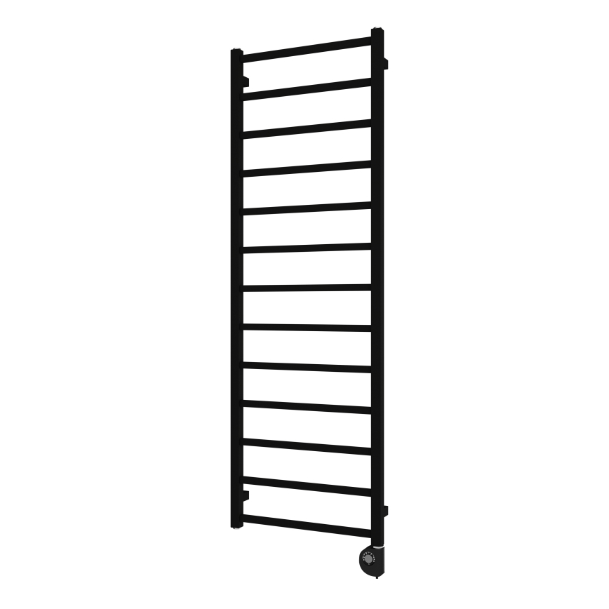 Vertaduro - Badkamerradiator met thermostaat ZOE 400W 150x50 cm zwart