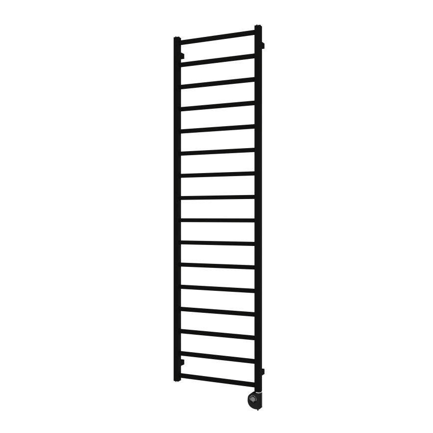 Vertaduro - Badkamerradiator met thermostaat ZOE 400W 186x50 cm zwart