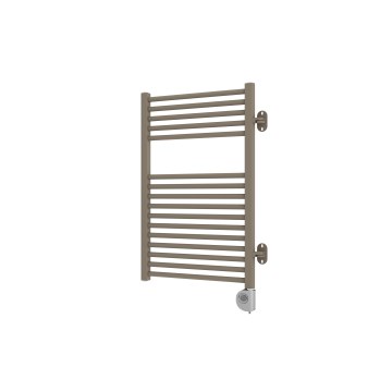 Vertaduro - Draaibare badkamerradiator met thermostaat MEG 400W 78x50 cm taupe