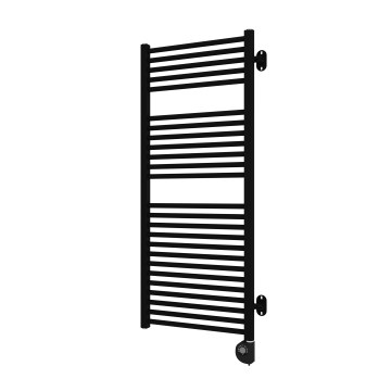 Vertaduro - Draaibare badkamerradiator met thermostaat MEG 600W 118x50 cm zwart