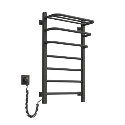 Vertaduro - Elektrische handdoekdroger met thermostaat DOR 155W/230V 80x48 cm IP44 zwart links