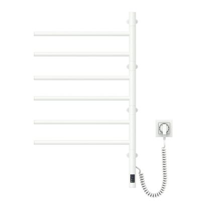 Vertaduro - Elektrische draaibare handdoekdroger met thermostaat ARA 105W/230V 80x49 cm IP44 wit